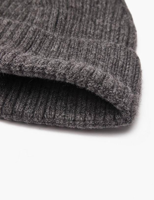 Серая мужская шапка MASCOTTE 781-4207-7510 | ракурс 4