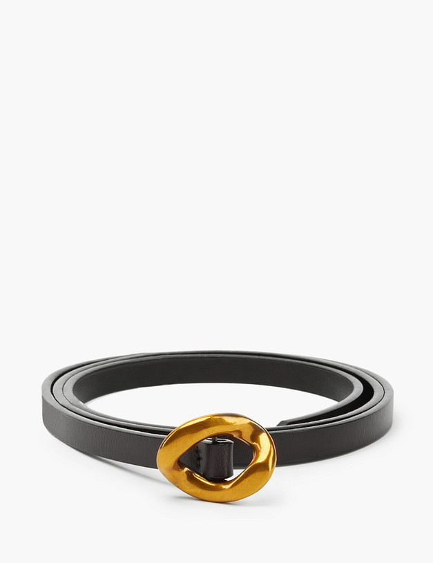 Черный женский ремень MASCOTTE 701-2101-602 | ракурс 2