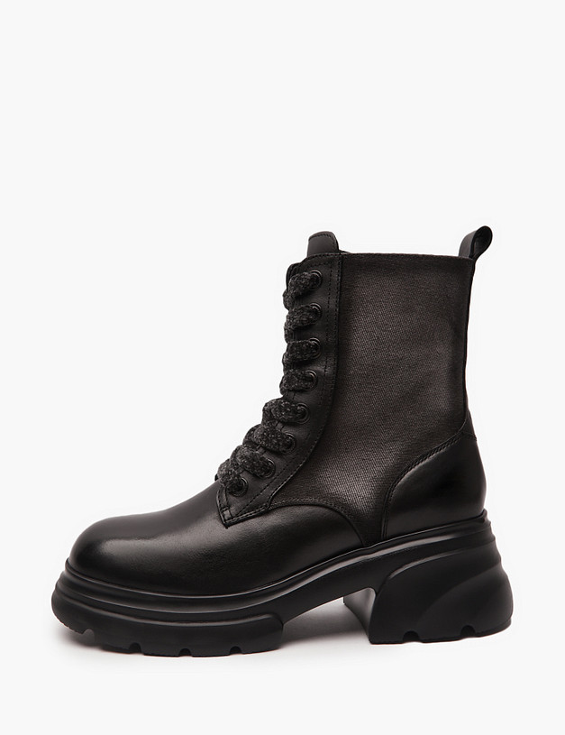 Черные женские ботинки MASCOTTE 58-422021-0102 | ракурс 1