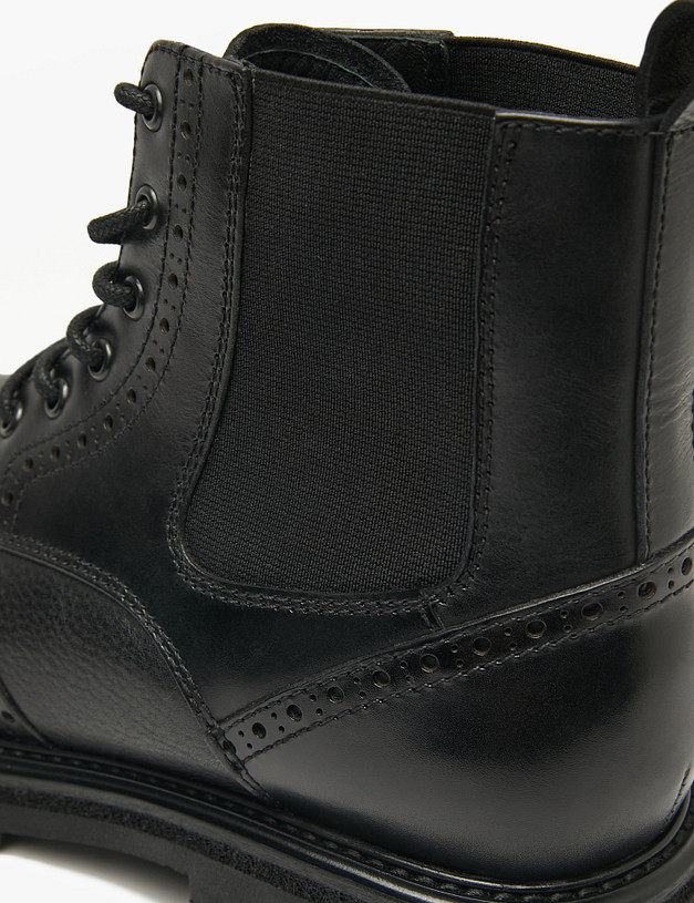 Черные мужские зимние ботинки MASCOTTE 22-521232-0102 | ракурс 7 Черные мужские зимние ботинки MASCOTTE 22-521232-0102 | ракурс 7