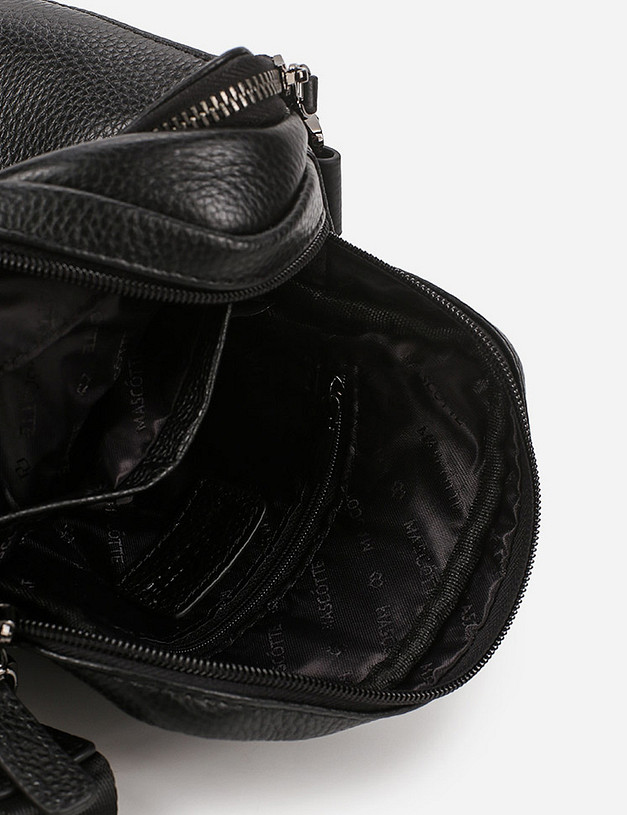 Черная мужская сумка MASCOTTE 604-0201-102 | ракурс 4