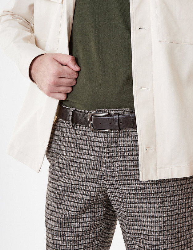 Коричневый мужской ремень MASCOTTE 727-1231-109 | ракурс 1