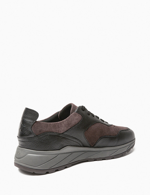 Бордовые мужские кроссовки с кожаными вставками MASCOTTE 175-4210322-3238M | ракурс 3