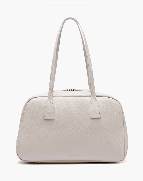 658-6103-108 Сумка женская нат.кожа/текстиль молочн, M, Mascotte