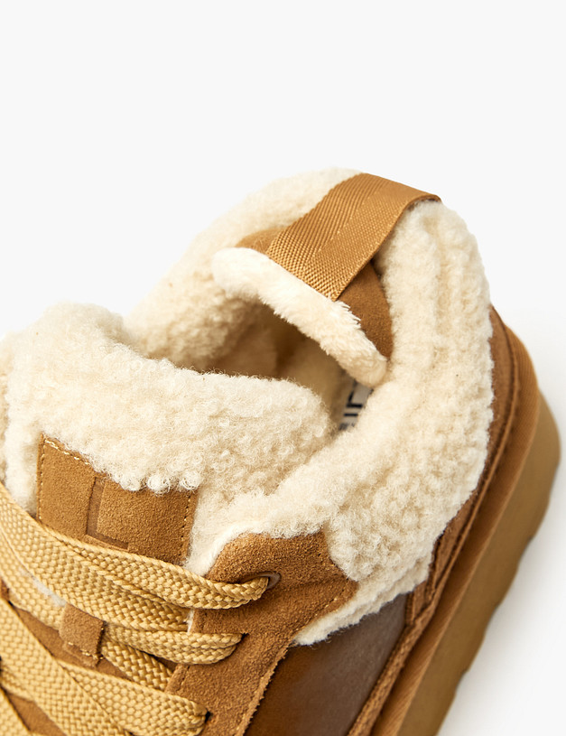 Рыжие женские зимние ботинки MASCOTTE 234-527041-0213 | ракурс 6