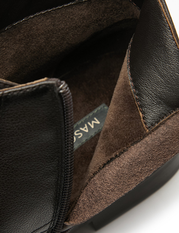 Темно-коричневые мужские ботинки MASCOTTE 175-521623-0109 | ракурс 6