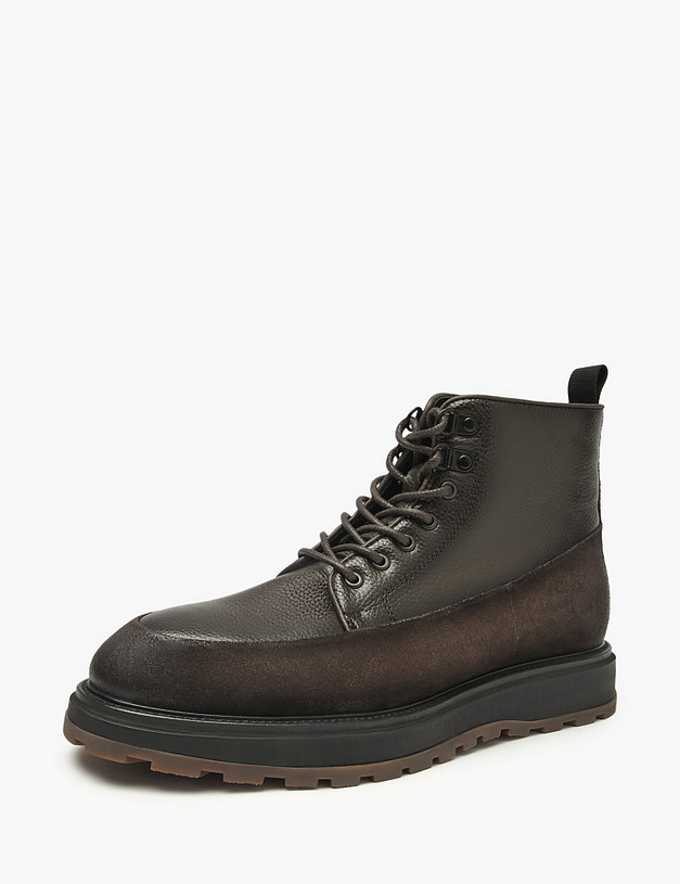 Оливковые мужские зимние ботинки MASCOTTE 22-522331-8155M | ракурс 4