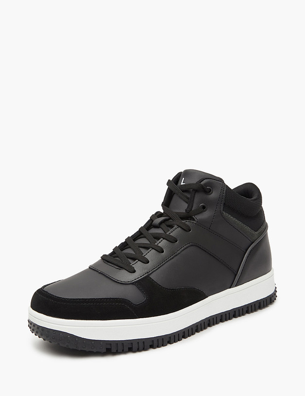 Черные мужские ботинки-хайкеры MASCOTTE 189-321221-0602 | ракурс 3 Черные мужские ботинки-хайкеры MASCOTTE 189-321221-0602 | ракурс 3