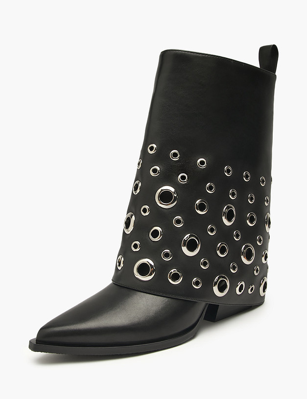 Черные женские казаки MASCOTTE 15-522921-0102 | ракурс 2