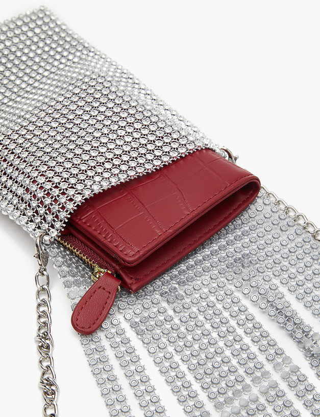 Серебристая женская сумка MASCOTTE 679-3210-7716 | ракурс 7