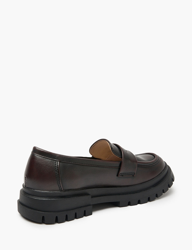 Бордовые лоферы для девочек MASCOTTE 250-420315-0605 | ракурс 6 Бордовые лоферы для девочек MASCOTTE 250-420315-0605 | ракурс 6