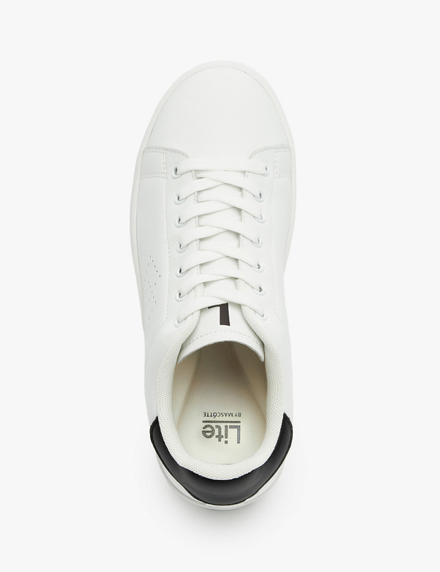 Белые кожаные женские кеды MASCOTTE 189-2141328-0601 | ракурс 5