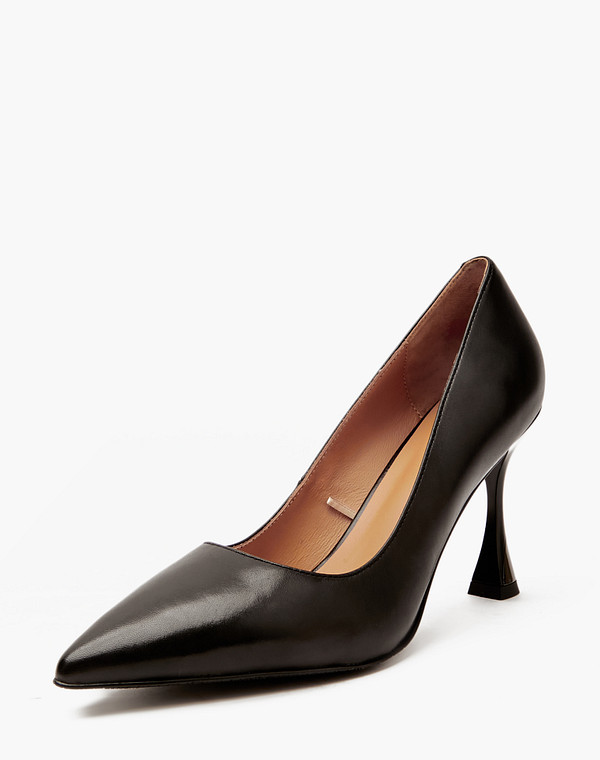 100-411011-0502 Туфли женские нат.кожа/нат.кожа черн, Mascotte