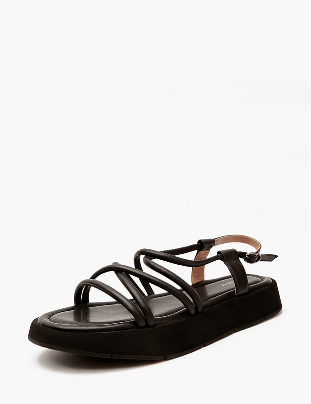 Черные женские сандалии MASCOTTE 172-4126213-7501M | ракурс 2 Черные женские сандалии MASCOTTE 172-4126213-7501M | ракурс 2