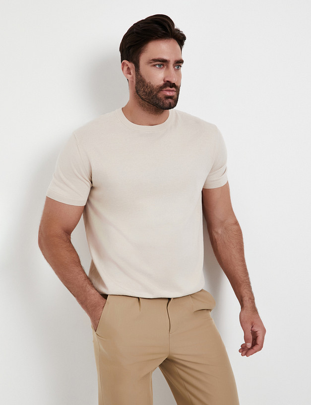 Молочный мужской джемпер MASCOTTE 852-5111-2601 | ракурс 1