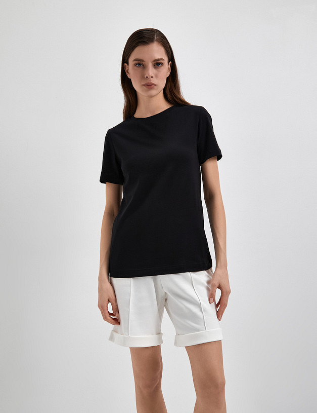 Черная женская футболка MASCOTTE 790-3114-2602 | ракурс 2