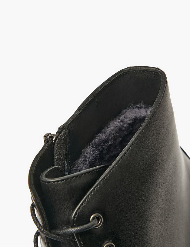 Черные мужские зимние ботинки MASCOTTE 175-520632-0102 | ракурс 8