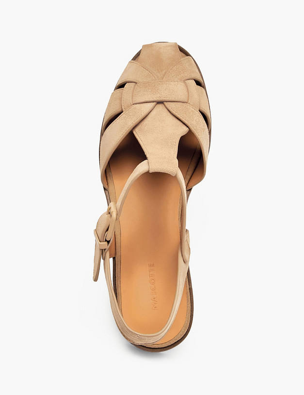 Бежевые женские сандалии MASCOTTE 126-615211-0608 | ракурс 4