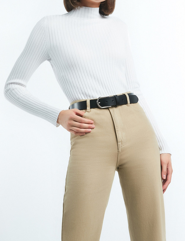 Черный женский ремень MASCOTTE 701-2204-602 | ракурс 1