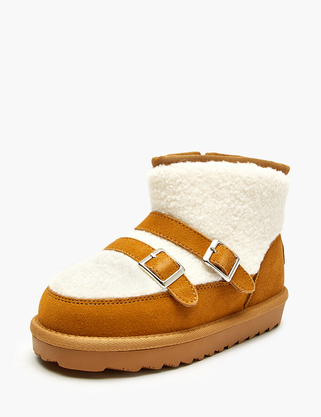 Рыжие угги для девочек MASCOTTE 98-520951-0213 | ракурс 3 Рыжие угги для девочек MASCOTTE 98-520951-0213 | ракурс 3