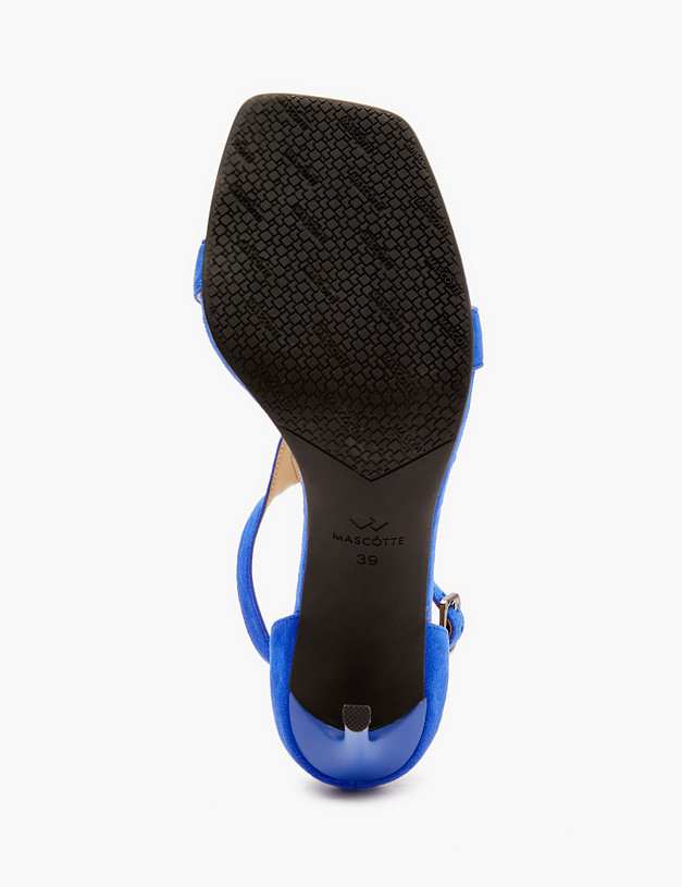 Синие женские босоножки на шпильке MASCOTTE 175-412913-4628M | ракурс 6
