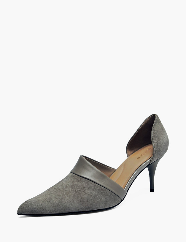 Серые женские туфли MASCOTTE 126-612615-5604M | ракурс 2