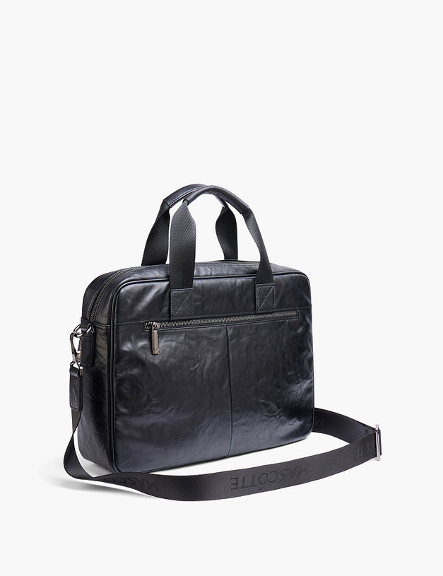 Черный мужской портфель MASCOTTE 604-5225-102 | ракурс 3