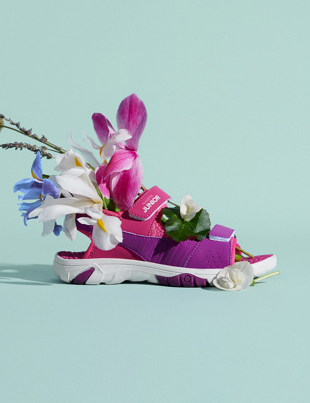 Сандалии для девочек цвета фуксии MASCOTTE 64-412221-0606 | ракурс 1