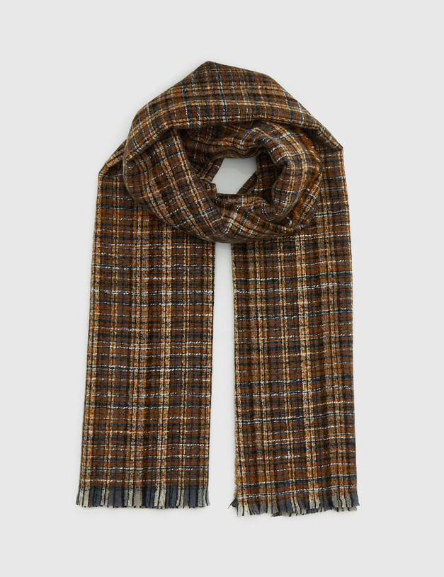 Коричневый женский шарф MASCOTTE 730-1217-7509 | ракурс 1