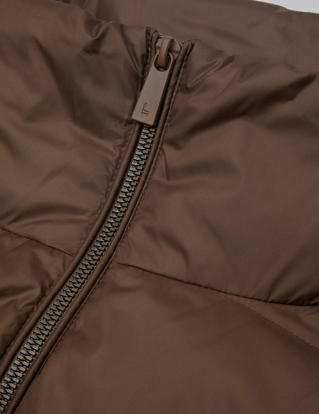 Коричневая женская дутая куртка MASCOTTE 234-3303-2409 | ракурс 8 Коричневая женская дутая куртка MASCOTTE 234-3303-2409 | ракурс 8