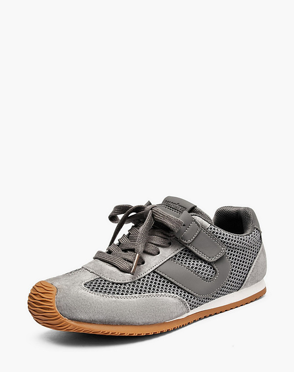 234-616721-0210 Полуботинки для активного отдыха мальч./девич. велюр-текстиль/текстиль серый, Mascotte JUNIOR