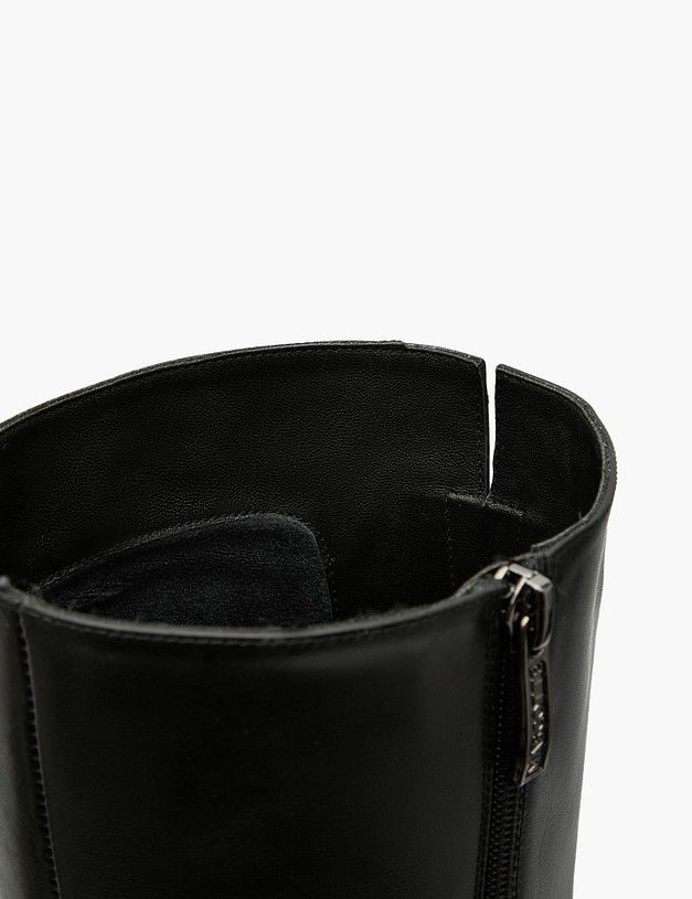 Черные женские зимние сапоги из кожи MASCOTTE 100-322231-0102 | ракурс 6 Черные женские зимние сапоги из кожи MASCOTTE 100-322231-0102 | ракурс 6