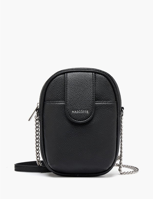 Черная женская сумка для мобильного MASCOTTE 646-6124-602 | ракурс 1
