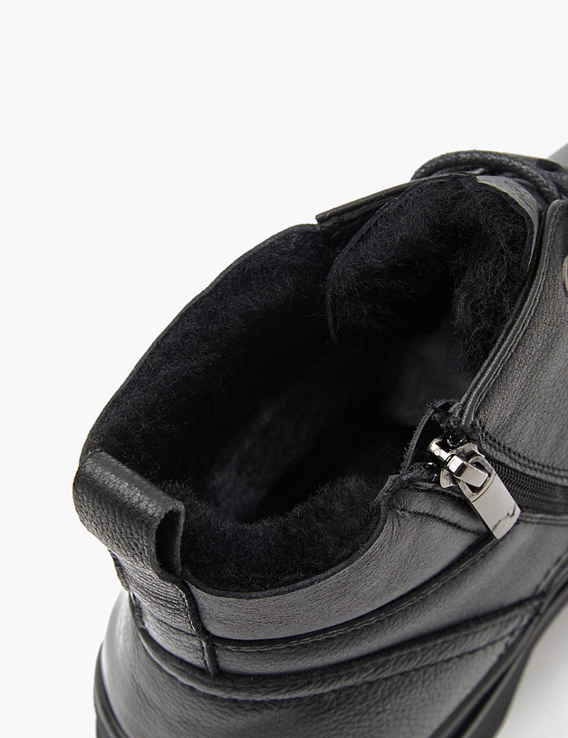 Черные мужские зимние ботинки MASCOTTE 58-124631-0102 | ракурс 6