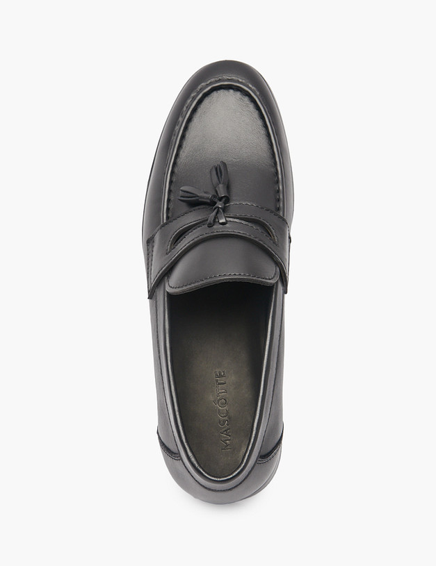 Черные мужские лоферы из натуральной кожи MASCOTTE 128-511511-0102 | ракурс 6 Черные мужские лоферы из натуральной кожи MASCOTTE 128-511511-0102 | ракурс 6