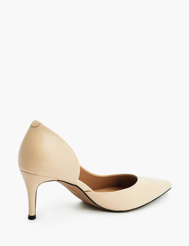 Бежевые кожаные женские туфли MASCOTTE 233-315312-0508 | ракурс 3