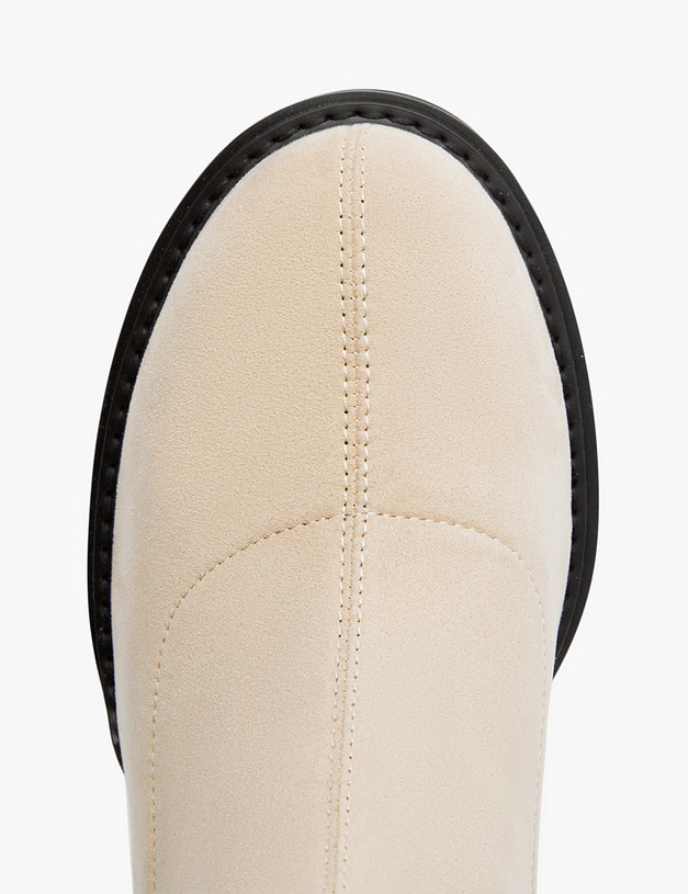 Бежевые женские ботфорты MASCOTTE 100-121821-2408 | ракурс 5 Бежевые женские ботфорты MASCOTTE 100-121821-2408 | ракурс 5