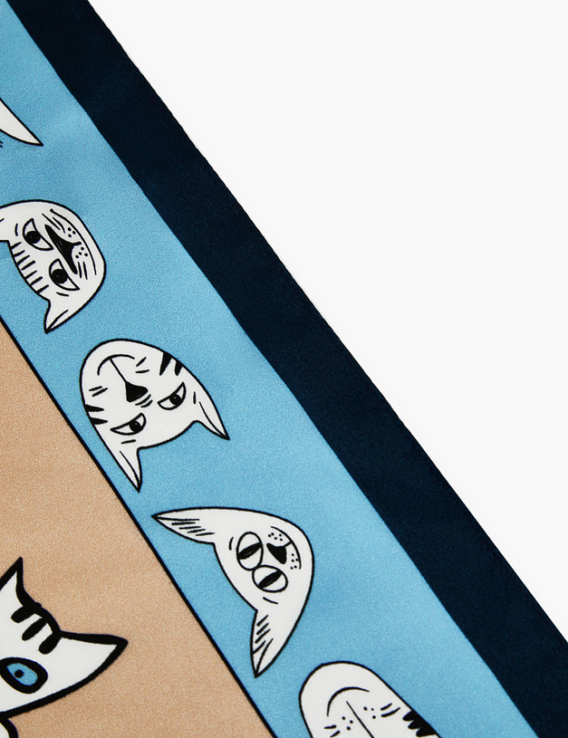 Голубой женский платок MASCOTTE 756-3104-2111 | ракурс 3