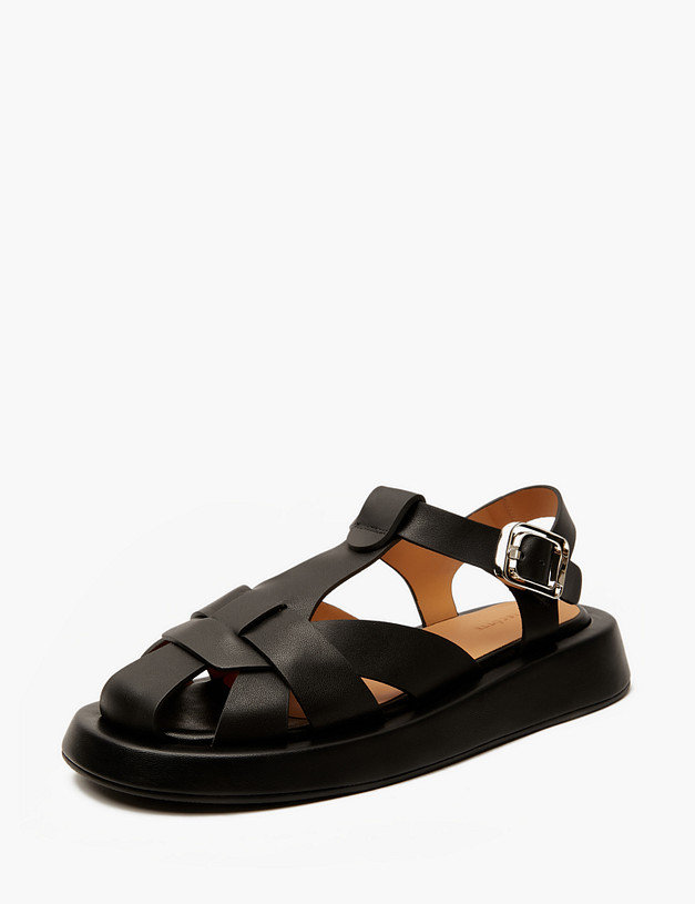 Черные женские сандалии MASCOTTE 172-4121914-3100M | ракурс 2