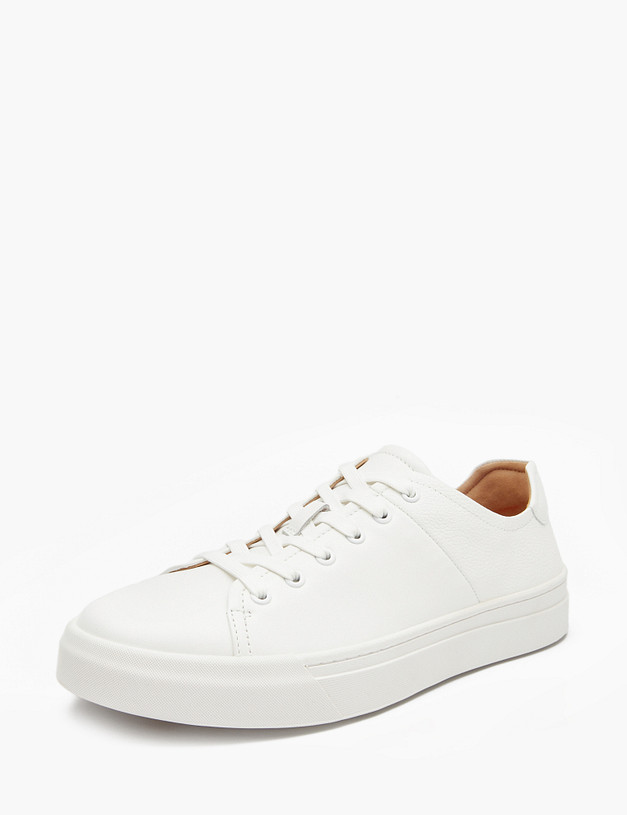 Белые мужские кеды из кожи MASCOTTE 22-5130116-0101 | ракурс 4