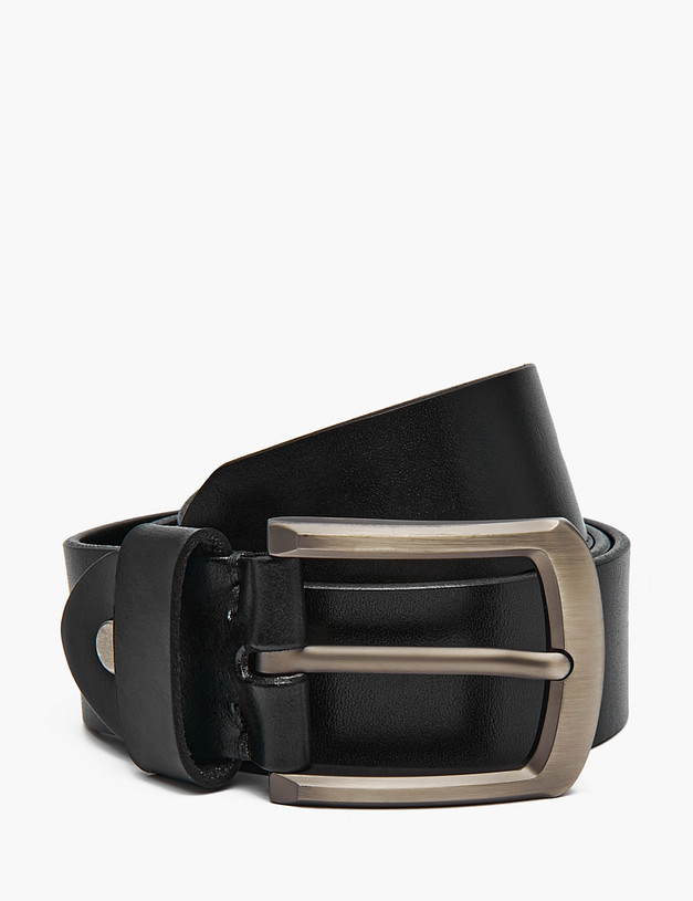 Черный мужской ремень MASCOTTE 703-3106-1022 | ракурс 2