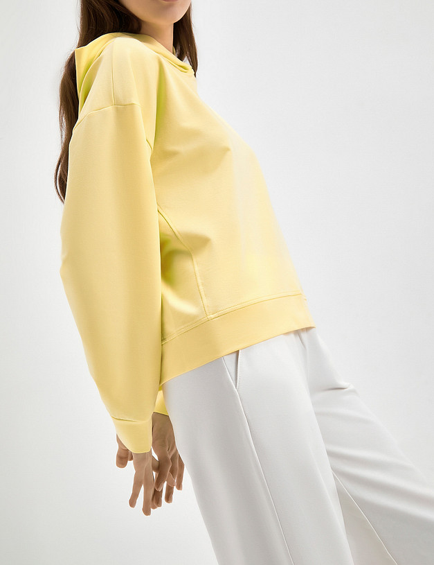 Женское худи желтого цвета MASCOTTE 790-3109-2618 | ракурс 4