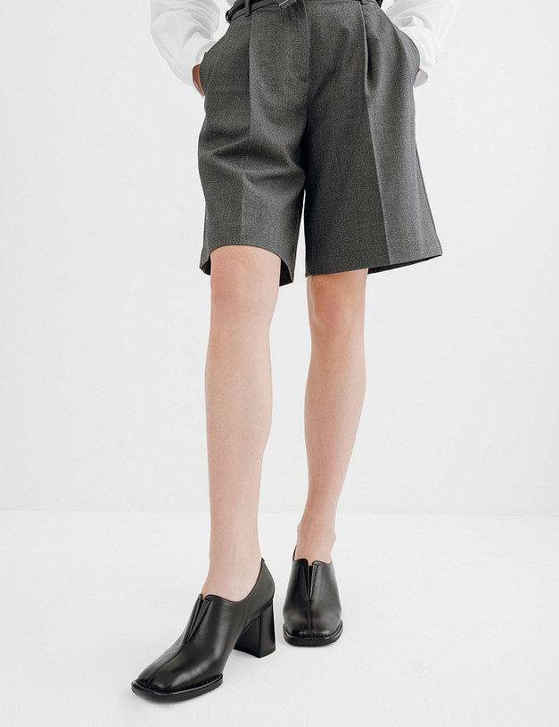 Черные женские полуботинки на каблуке MASCOTTE 234-410111-0502 | ракурс 2 Черные женские полуботинки на каблуке MASCOTTE 234-410111-0502 | ракурс 2