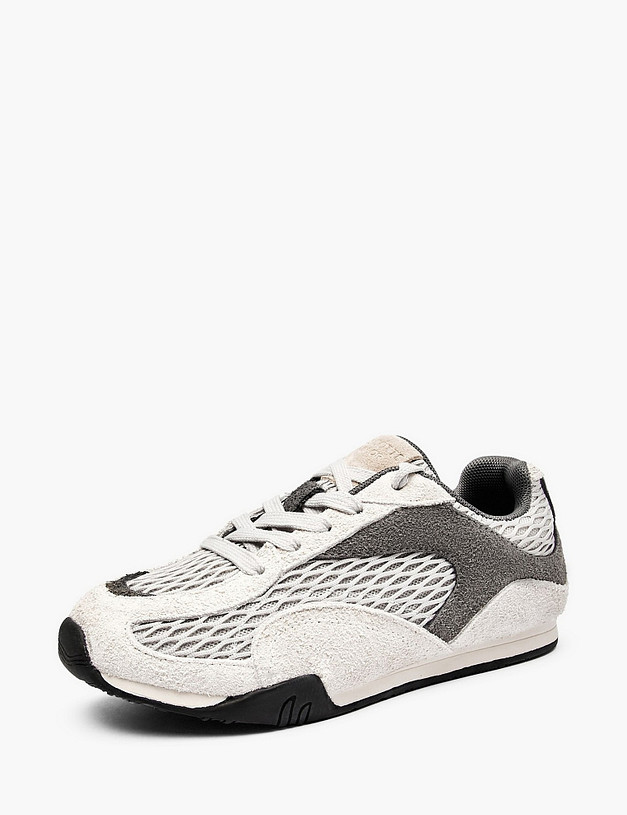 Серые детские кроссовки MASCOTTE 234-618021-0210 | ракурс 2