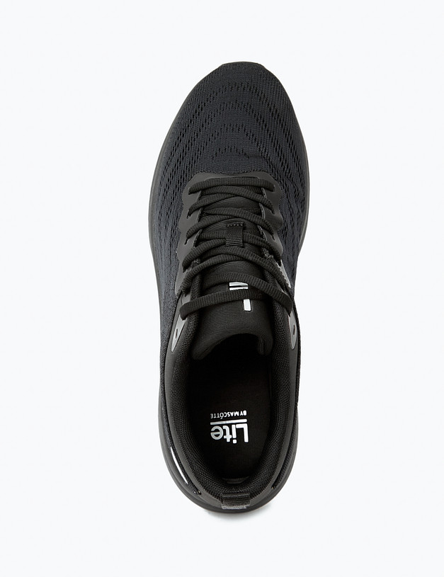 Черные мужские кроссовки  на массивной подошве MASCOTTE 189-417421-0202 | ракурс 4