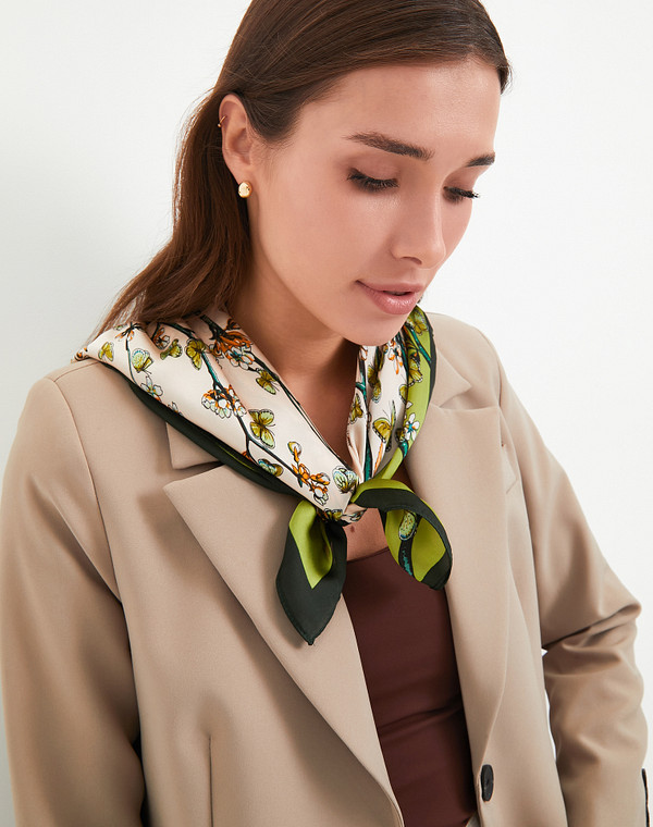 766-4111-2404 Платок женский зелен, Mascotte