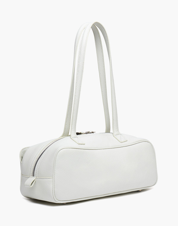 660-6107-601 Сумка женская нат.кожа-и.кожа/текстиль бел, S, Mascotte