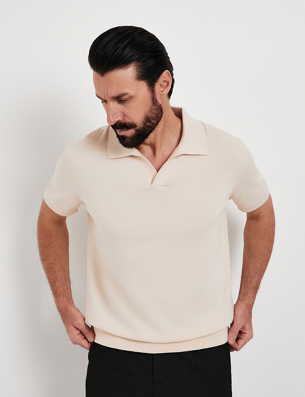 Бежевый мужской джемпер MASCOTTE 852-6113-2608 | ракурс 4