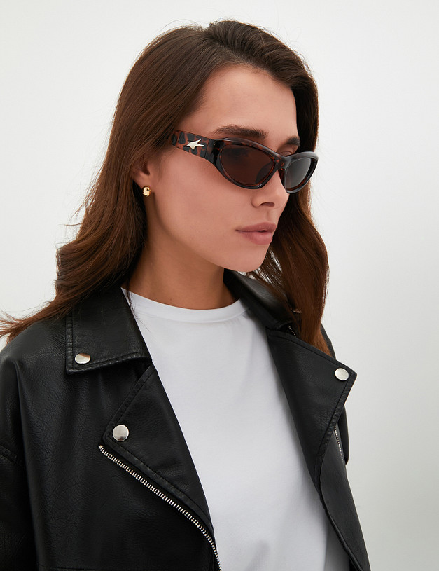 Коричневые женские очки MASCOTTE 753-4134-7709 | ракурс 1