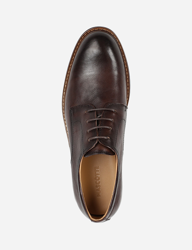 Коричневые мужские дерби MASCOTTE 58-110212-0109 | ракурс 5